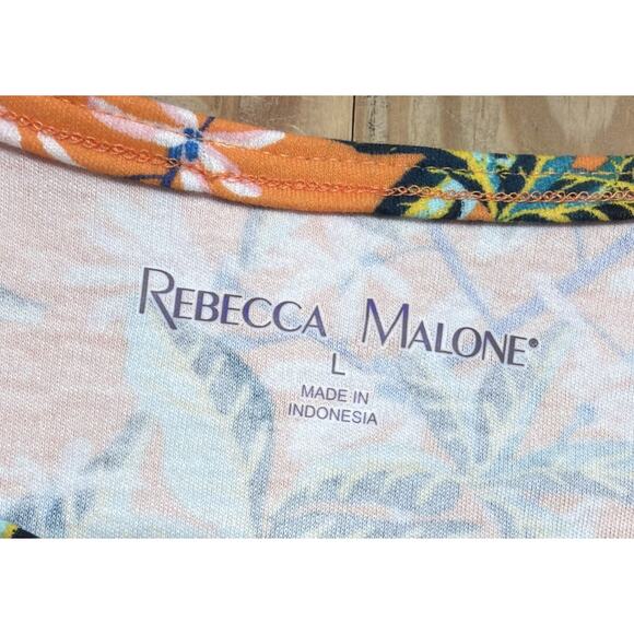 Rebecca Malone Women’s Hawaiian Floral Tee Large - Picture 5 of 6